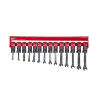 MILWAUKEE Maxbite Ratcheting Combination Spanners - 90cm Row 4932478582