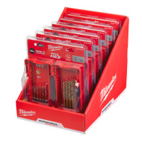 MILWAUKEE SHOCKWAVE™ HSS-G TiN Red Hex set vrtáků v plastové kazetě (10 ks) 48894759