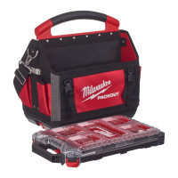 MILWAUKEE Sada otevřené brašny na nářadí PACKOUT™ 40 cm + kompaktního úzkého organizéru PACKOUT™ 4932478810