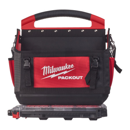 MILWAUKEE Sada otevřené brašny na nářadí PACKOUT™ 40 cm + kompaktního úzkého organizéru PACKOUT™ 4932478810