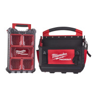 MILWAUKEE Sada otevřené brašny na nářadí PACKOUT™ 40 cm + kompaktního organizéru PACKOUT™ 4932478841