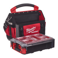 MILWAUKEE Sada otevřené brašny na nářadí PACKOUT™ 40 cm + kompaktního organizéru PACKOUT™ 4932478841