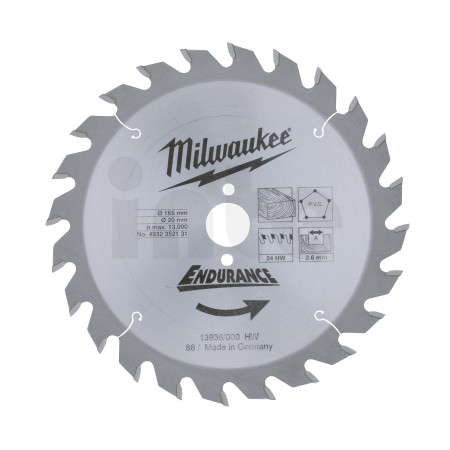 MILWAUKEE Circular saw blades for portable tools 4932352131