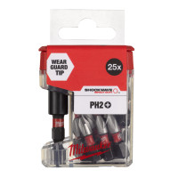 MILWAUKEE Šroubovací bit 1/4" Shockwave TIC TAC Set PH 2, Sada 26 dílů 4932479856