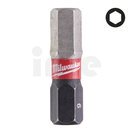 MILWAUKEE Šroubovací bity ShW Hex6 25mm - 2ks 4932430897