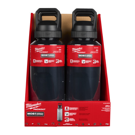 MILWAUKEE Packout láhev 740 ml s víčkem – černá 4932498639