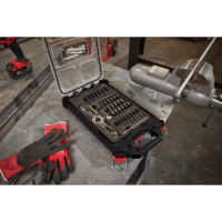 MILWAUKEE Sada závitníků a matric PACKOUT s rukojetí Hex-LOK 2 v 1 4932498721