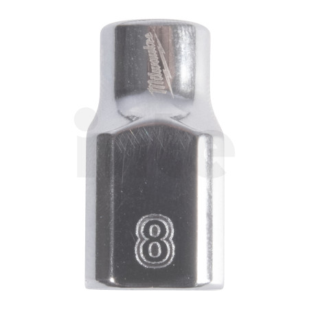 MILWAUKEE ⅜″ nástrčný klíč metrický standardní 12hranný, 8mm 4932498800