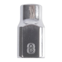 MILWAUKEE ⅜″ nástrčný klíč metrický standardní 12hranný, 8mm 4932498800