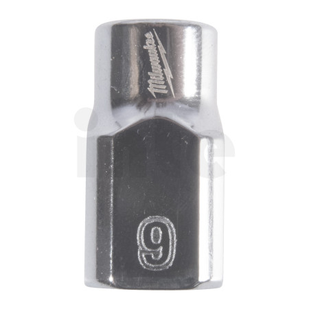 MILWAUKEE ⅜″ nástrčný klíč metrický standardní 12hranný, 9mm 4932498801