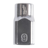 MILWAUKEE ⅜″ nástrčný klíč metrický standardní 12hranný, 9mm 4932498801