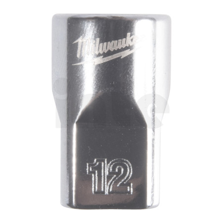 MILWAUKEE ⅜″ nástrčný klíč metrický standardní 12hranný, 12mm 4932498804