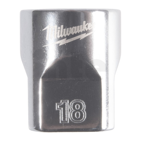 MILWAUKEE ⅜″ nástrčný klíč metrický standardní 12hranný, 18mm 4932498810