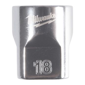 MILWAUKEE ⅜″ nástrčný klíč metrický standardní 12hranný, 18mm 4932498810