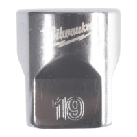 MILWAUKEE ⅜″ nástrčný klíč metrický standardní 12hranný, 19mm 4932498811