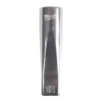 MILWAUKEE ⅜″ prodloužený nástrčný klíč metrický standardní 12-bodový - 12 mm 4932498816