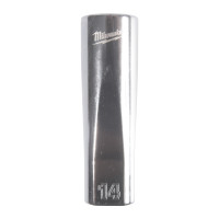 MILWAUKEE ⅜″ prodloužený nástrčný klíč metrický standardní 12-bodový - 14 mm 4932498818