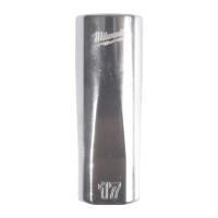 MILWAUKEE ⅜″ prodloužený nástrčný klíč metrický standardní 12-bodový - 17 mm 4932498821