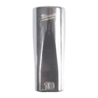 MILWAUKEE ⅜″ prodloužený nástrčný klíč metrický standardní 12-bodový - 19 mm 4932498823