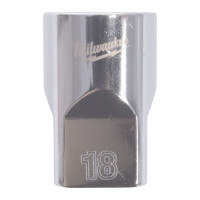 MILWAUKEE ½″ nástrčný klíč metrický standardní 12-hranový 18 mm 4932498828