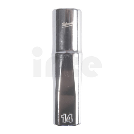 MILWAUKEE 1/2" prodloužená nástrčná hlavice 12-hranná, metrická, 14 mm 4932498835