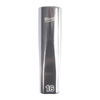 MILWAUKEE 1/2" prodloužená nástrčná hlavice 12-hranná, metrická, 16 mm 4932498837