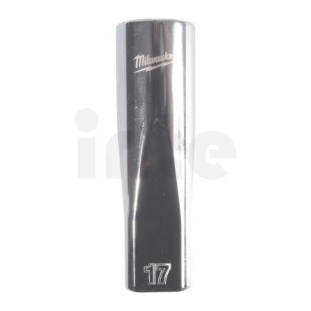 MILWAUKEE 1/2" prodloužená nástrčná hlavice 12-hranná, metrická, 17 mm 4932498838