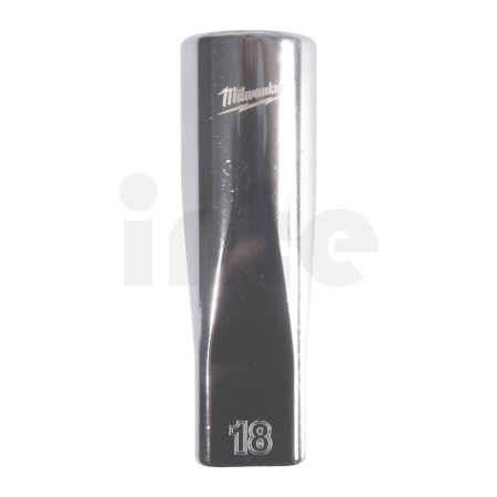MILWAUKEE 1/2" prodloužená nástrčná hlavice 12-hranná, metrická, 18 mm 4932498839