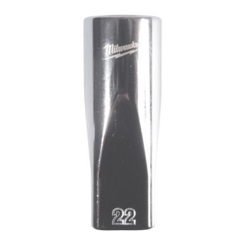 MILWAUKEE 1/2" prodloužená nástrčná hlavice 12-hranná, metrická, 22 mm 4932498843