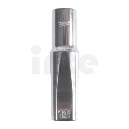 MILWAUKEE 1/2" prodloužená nástrčná hlavice 12-hranná, metrická, 12 mm 4932499117