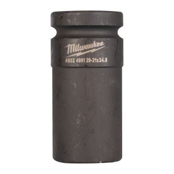 MILWAUKEE Železniční průmyslová prodloužená hlavice 1" 21 x 24,5 mm -1 ks 4932499129