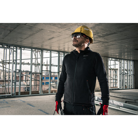 MILWAUKEE M12 HHBL5-0 (XXXL) HEXON Vyhřívaná mikina s kapucí černá 4932499192