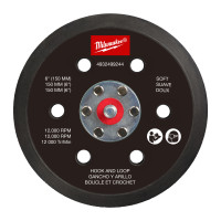MILWAUKEE Podložka pro M12 FUEL 150 mm excentrickou brusku - měkká, se suchým zipem 4932499244