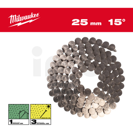 MILWAUKEE Hřebíky 15° prstencové RH 3,05 x 25 mm / RS / Inox - 2160 ks 4932499327