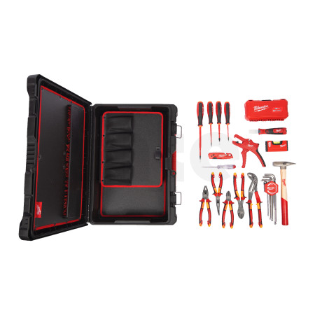 MILWAUKEE Packout Sada nářadí pro elektrikáře, 62ks 4932499466