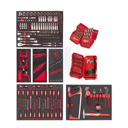 MILWAUKEE Sada nářadí Industrial v pěnové vložce 244 ks 4932499475