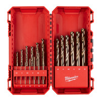 MILWAUKEE Sada vrtáků do kovu RED COBALT HSS-Ground - DIN 338, 19 ks 4932499764