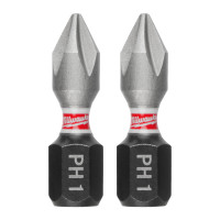 MILWAUKEE Šroubovací bity PH 1 x 25 mm SHOCKWAVE Impact Duty 3 ks 4932500352