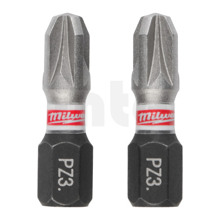 MILWAUKEE Šroubovací bity PZ3 x 25 mm SHOCKWAVE Impact Duty 3 ks 4932500357