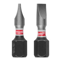 MILWAUKEE Šroubovací bity SL 1.2x6.5 x 25 mm SHOCKWAVE Impact Duty (3 ks) 4932500388