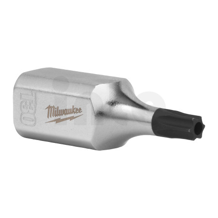 MILWAUKEE ⅜″ nástrčná hlavice TORX s otvorem T30 4932500501