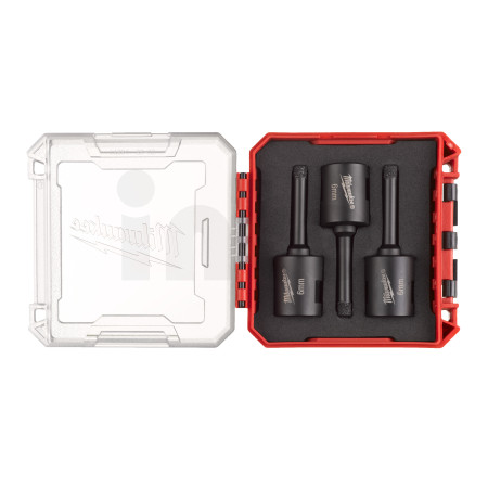MILWAUKEE Diamantové jádrové vrtáky pr. 6 mm DIAMOND MAX upínání M14 - 3 ks 4932500545