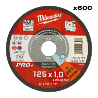 MILWAUKEE Display řezných kotoučů na nerez SCS 41 / 125 x 1 x 22 mm - 600 ks 4932500580