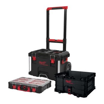 MILWAUKEE Packout Set 3 Kufr na vozík, Kufr na příslušenství, Kufr PACKOUT 4932500655