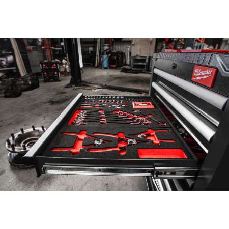 MILWAUKEE SRC27/7-2 TOOLGUARD 27" / 69cm ocelová skříňka na kolečkách se 7 zásuvkami 4932500740