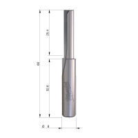 MILWAUKEE Rovná fréza, stopka 8 mm, 2C 6/60 mm – 1 ks 4932500880