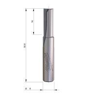 MILWAUKEE Rovná fréza, stopka 8 mm, 2C 7/49 mm – 1 ks 4932500881