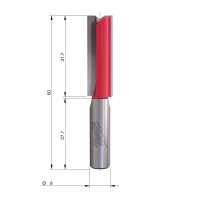 MILWAUKEE Rovná fréza, stopka 8 mm, 2C 10/60 mm – 1 ks 4932500885