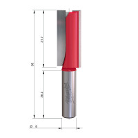MILWAUKEE Rovná fréza, stopka 8 mm, 2C 14/60 mm – 1 ks 4932500889