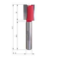 MILWAUKEE Rovná fréza, stopka 8 mm, 2C 15/57,2 mm – 1 ks 4932500890